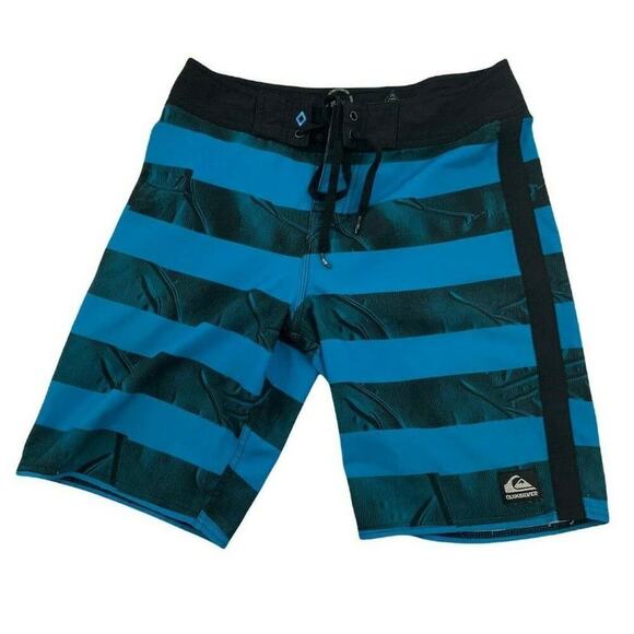 Quiksilver Cypher Series Short Mens Size 28 4-Way Stretch Drawstring Boardshorts - Picture 3 of 7